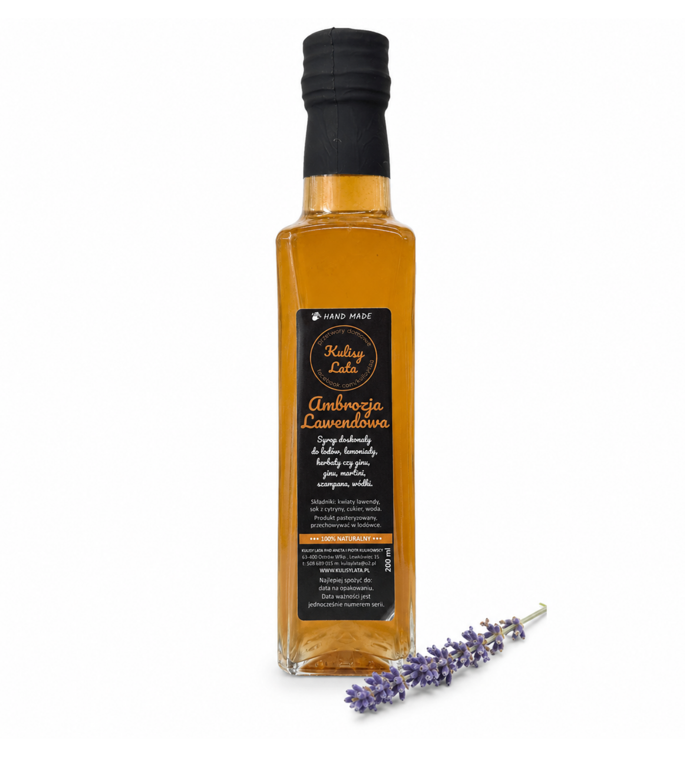Syrop z kwiatów lawendy premium – Ambrozja Lawendowa