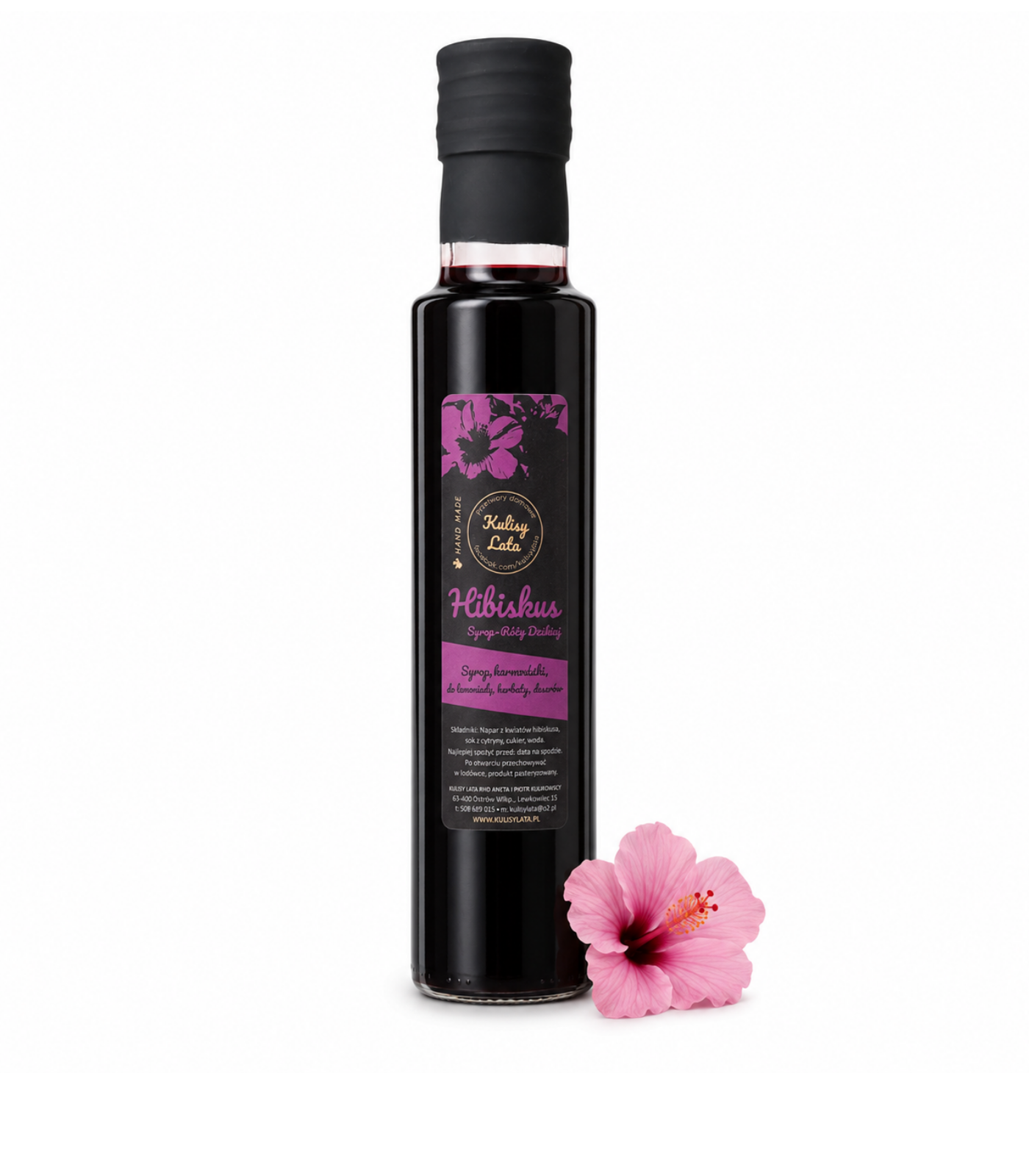 Syrop z hibiskusa do drinków