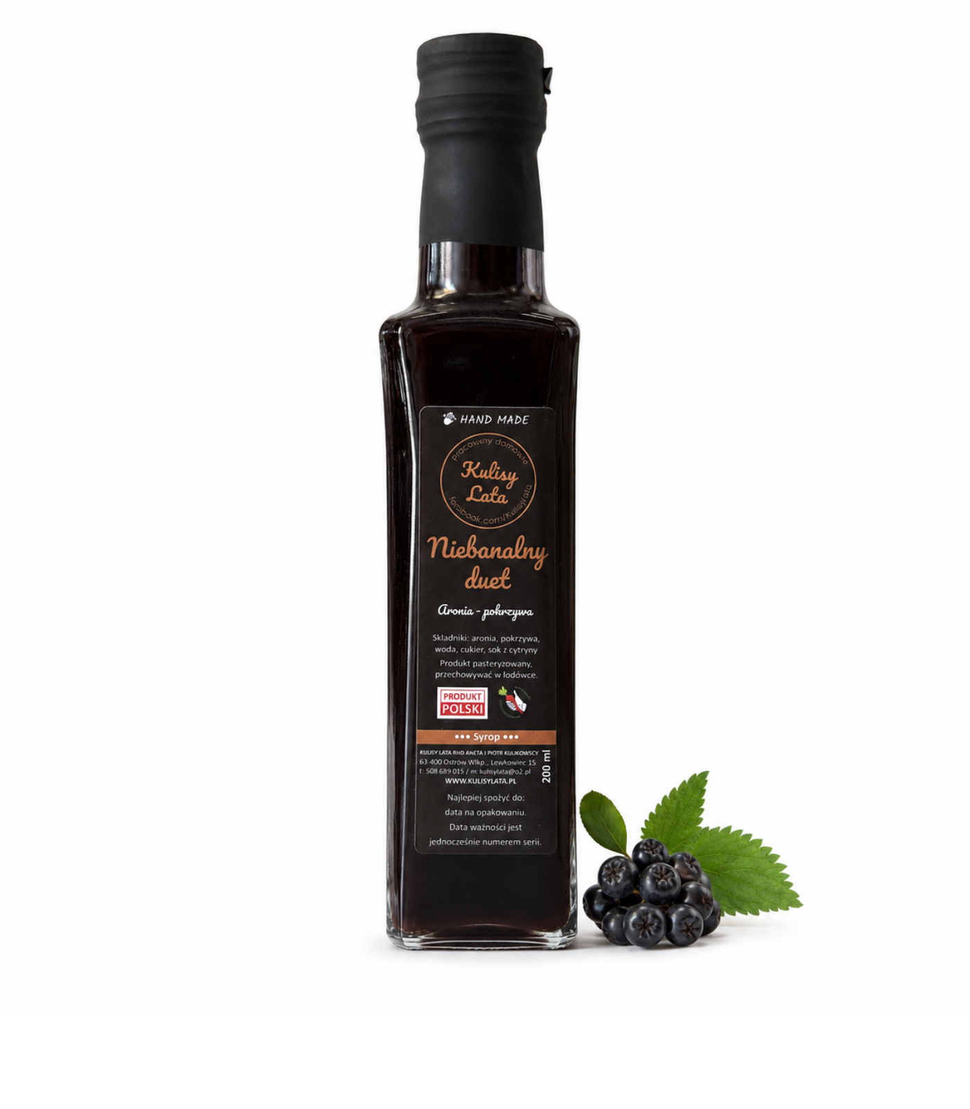 Syrop z aronii i pokrzywy premium