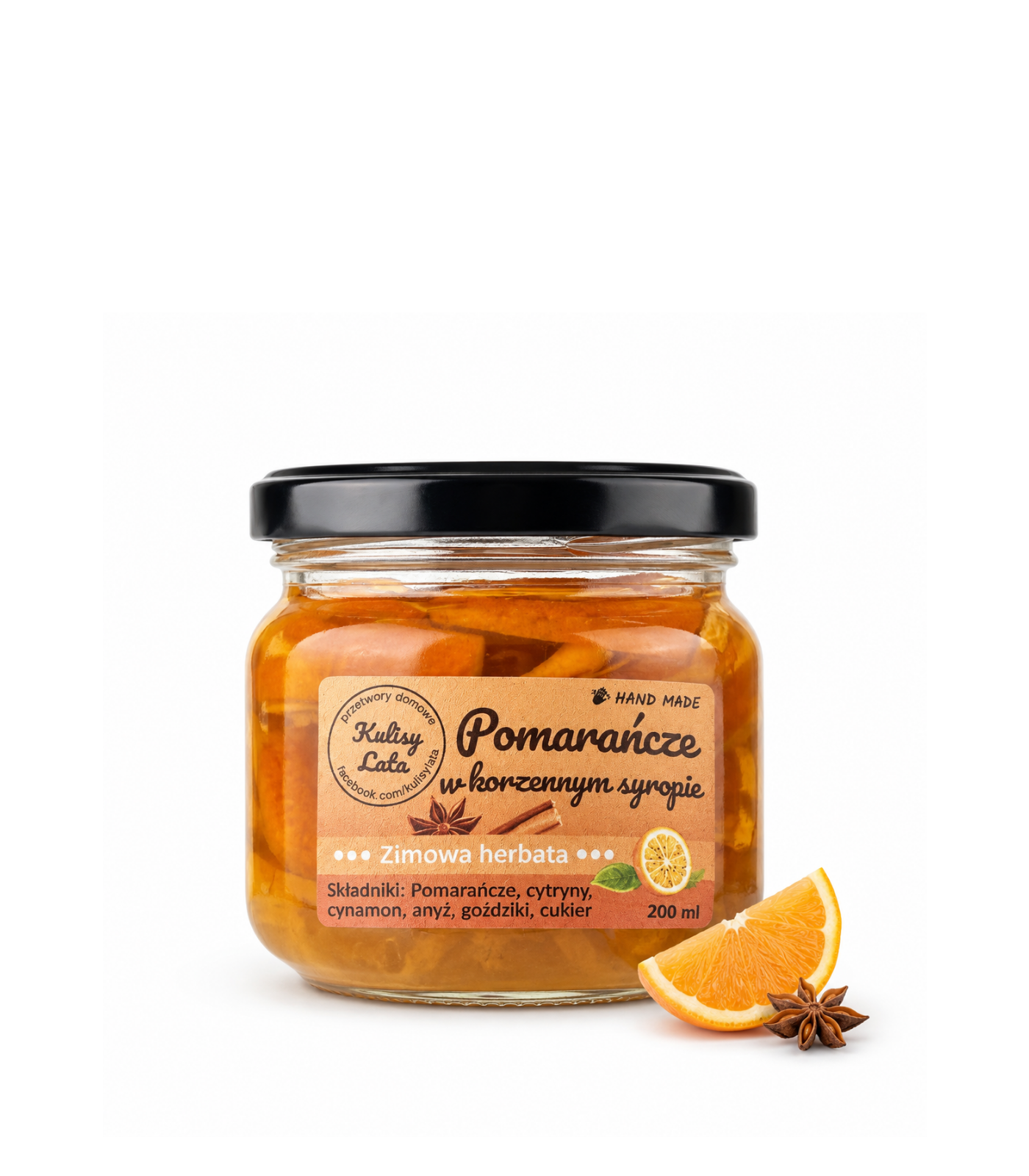 Pomarańcze w korzennym syropie
