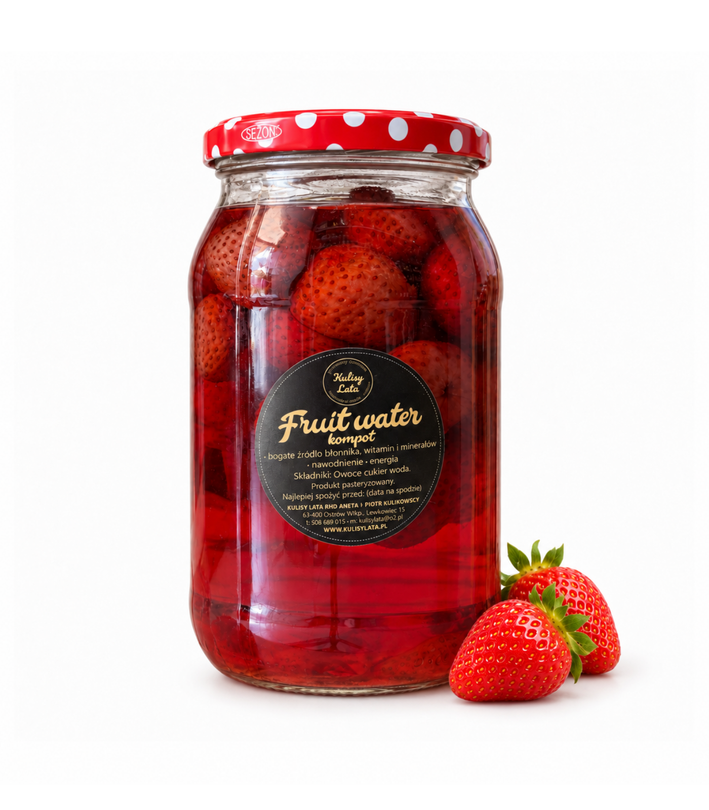 Fruit Water - kompot truskawkowy