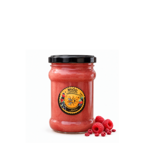 Miód z malinami liofilizowanymi 315 ml