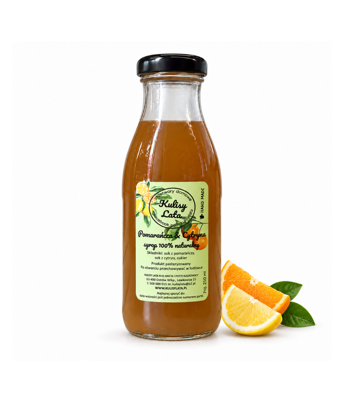 Pomarańcza & Cytryna - syrop 100% naturalny
